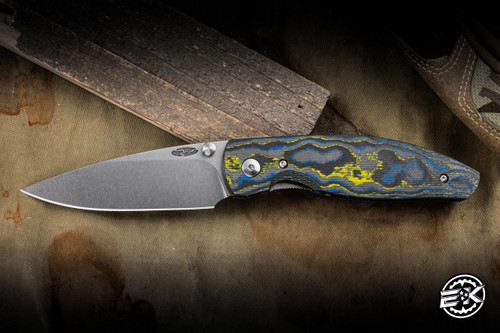 Three Rivers Manufacturing ATOM Folding Knife Bolts Camo Carbon 3.5" MagnaCut Drop Point