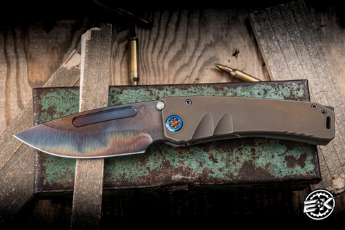 Medford Marauder-H Folding Knife OS Bronze  3.75" 3V Drop Point Vulcan