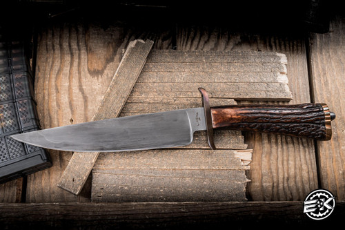 Pre-Owned John L. Kemp Stag Hunter Knife Clip Point