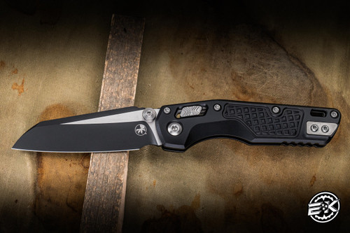 Microtech MSI Mini Ram-Lok Knife Black Frag Aluminum 3.25" M390 Sheepsfoot 210M-1FR
