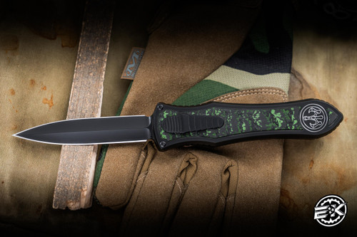 Hawk Knives Deadlock Model C Knife Jungle Wear Fat Carbon 3.5" M390  Dagger DLC