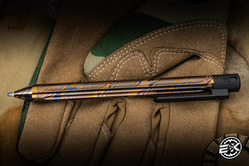 Nottingham Tactical TiButton Exotic Pen Flute Mokuti Black Cerakote 5.5" G2FS Single Lock RHSL