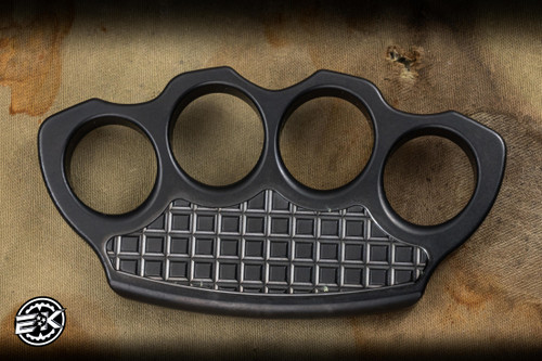 Preowned-Microtech Marfione Custom Hand Tank DLC Titanium 4-Hole Paperweight