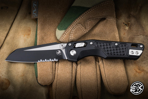 Microtech MSI Mini Ram-Lok Folding Knife Frag Titanium 3.85" M390 Sheepsfoot Stonewash 210M-2FR