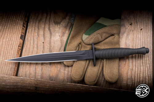 Spartan Blades Ronin F/S Knife Stainless Steel 7" MagnaCut Dagger Black PVD