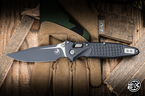 Microtech Socom Delta Ram-Lok Folding Knife Frag Sniper Grey Aluminum 3.8" M390 Spearpoint 160RL-1FRCSG-Z13