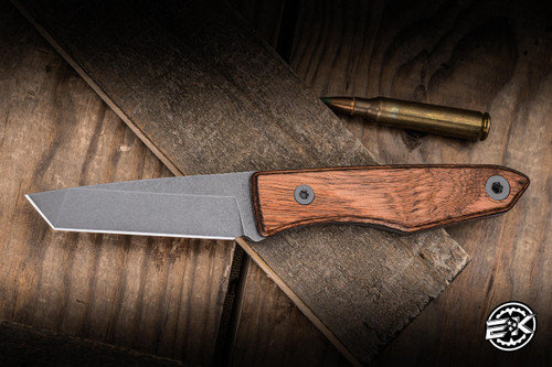 Big Idea Design USA Lookout Fixed Blade Knife DymaLux Walnut 2.2" MagnaCut Tanto Stonewash