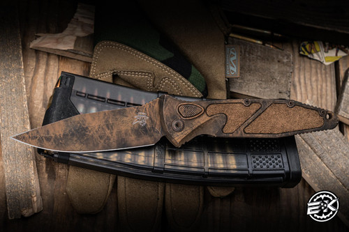 Microtech Signtaure Series Socom Elite Set Automatic Folding Knife Plague Outbreak Aluminum, Textured Inlay 4" M390 Spearpoint 160A-1SETPLOBSS
