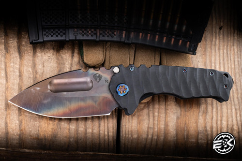 Medford Knives Praetorian Ti Folding Knife DLC Predator Titanium 3.75" S35VN Drop Point Vulcan