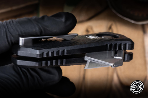 Hypercut Knives Oracle Utility Razor Black Raindrop Milled Aluminum 2.2 ...