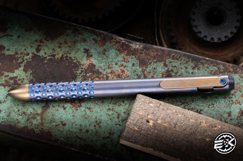 Hypercut Knives Nakht Pen Blue/Bronze Titanium 5.5" Pilot G2
