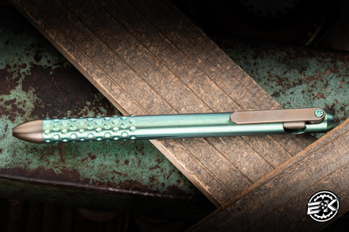 Hypercut Knives Nakht Pen Green/Bronze Titanium 5.5" Pilot G2