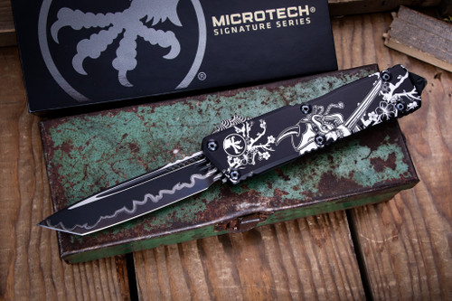 Microtech Scarab II Executive Samura OTF 4" M390 Tanto 1177-1URS