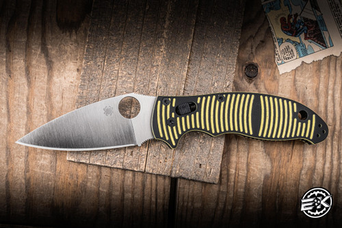 Spyderco Manix 2 Salt Ball Bearing Lock Yellow/Black G10 3.3" MagnaCut C101GBKYLMCP2