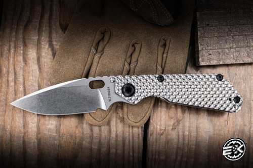 Mick Strider Knives SnG DGG Folding Knife Titanium 3.5" MagnaCut Stonewash