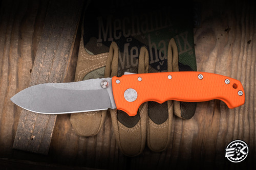Demko Knives AD20 Folding Knife Orange G10 3.6" Magnacut Butcher