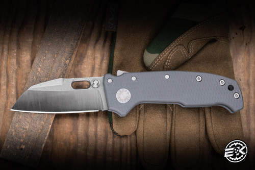 Demko Knives AD20 Compact Folding Knife Grey G10 3" Magnacut Batwing 2-Tone