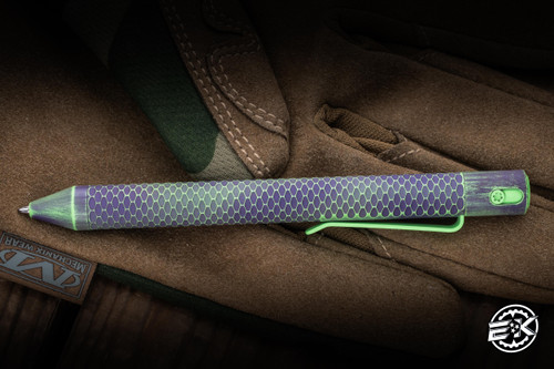 Nottingham Tactical TiButton Pen Full Carved Titanium Joker 5" Parker RHSL