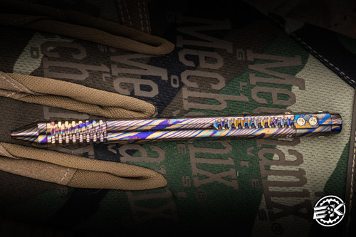 Nottingham Tactical TiButton Exotic Pen Partially Carved Zircuti 5.5" G2 RHSL