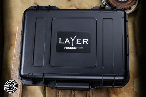 Layer Watches Custom 43MM Crystallized Titanium Leather Band