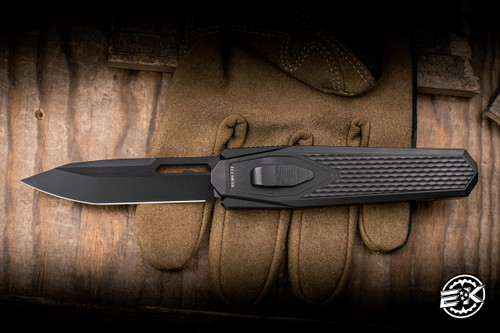 Remette RT-Swordfish Knife DLC Titanium, Green/Yellow Carbon Fiber 3.03" M390 Tanto DLC Pearlescent