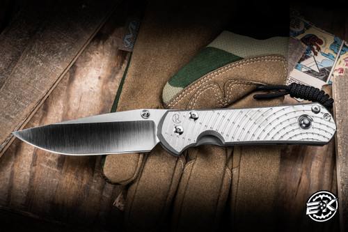 Chris Reeve Knives Large Sebenza 31 Folding Knife Unique Graphic w/ Hematite 3.6" MagnaCut Drop Point L31-1408-0400