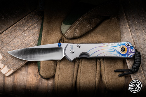 Chris Reeve Knives Small Sebenza 31 Unique Graphic w/ Lolite 3" MagnaCut S31-1408-0528-2