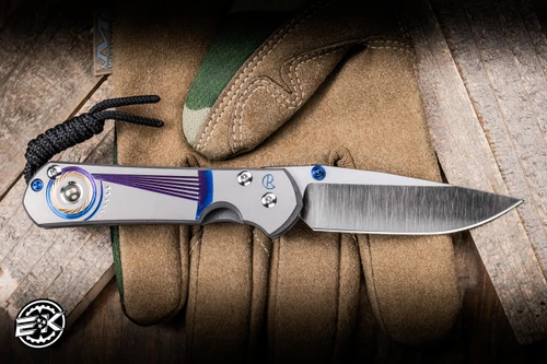 Chris Reeve Knives Small Sebenza 31 Folding Knife Unique Graphic w/ Pyrite 3" MagnaCut S31-1409-0980-6