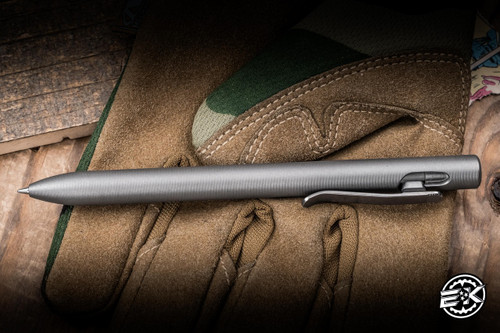 Tactile Turn Clip Action Standard Pen Stonewash Titanium 5.6" G2