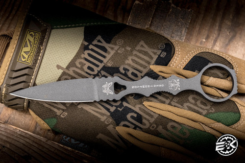 Benchmade SOCP Fixed Blade Knife Tungsten Grey 7" 440C Dagger 74GY