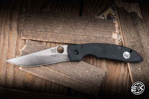 Preowned-Benchmade Vintage AFCK Black G10 4" ATS-34 Clip Point