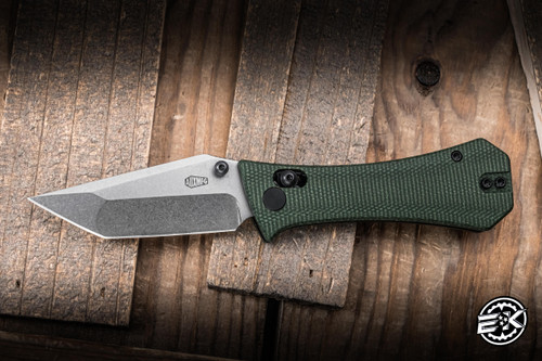 Auxiliary Manufacturing Deadhead Coffin Folding Knife Green