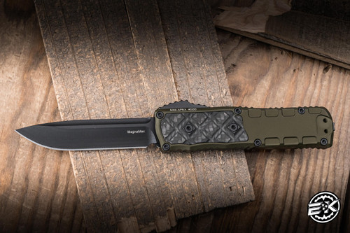 Guardian Tactical Apex Mini Automatic OTF Knife OD Green Aluminum/Black Carbon Fiber Inlay 3.1" MagnaMax Drop Point Black