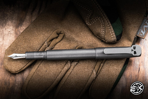 Big Idea Design x Chaves Fountain EDC Pen Titanium 4.25" Stonewash