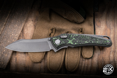 Preowned-Hawk Knives Talon Folding Knife Jungle Carbon Fiber 3.5" M390 Stonewash