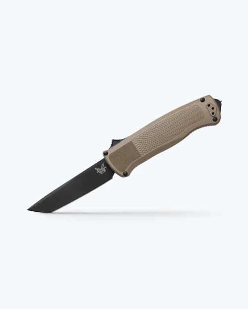 Benchmade Shootout OTF Automatic Knife Ranger Green Grivory 3.5" S30V Tanto Black DLC 5370BK-11