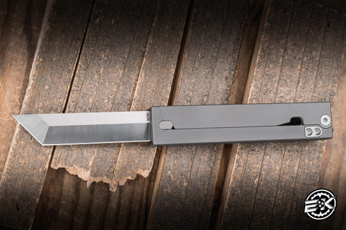 Daily Carry Co. Parachute Gen II Gravity Knife Sandblasted Titanium 2.76" M390 Tanto
