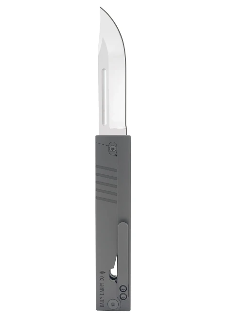 Daily Carry Co. Parachute 1911 Edition Gravity Knife Sandblasted Grooved Titanium 2.76" M390 Clip Point
