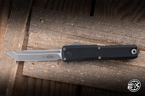 Microtech UTX-70 Gen IV OTF Automatic Knife Black Aluminum 2.5" M390 Tanto Apocalyptic 11494-10AP