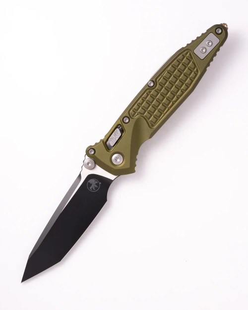 Microtech Socom RAM-LOK Manual Folding Knife OD Green Frag Aluminum 4" M390 Tanto Black 161RL-1FROD
