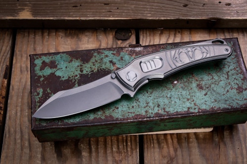 Hawk Knives Talon Automatic Titanium Brightwashed 3.5" M390
