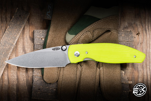 Three Rivers Manufacturing ATOM Folding Knife Day Glow G10 3.5" MagnaCut