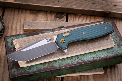 NCC Ragnarok Hawk Flipper Forest Green G10 3.25" CTS-XHP  V7 #8