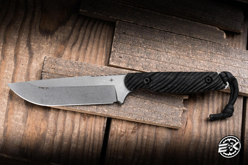 Preowned-Toor Knives Field 2.0 Fixed Blade Knife Classic Stone 4.5" 154 Drop Point