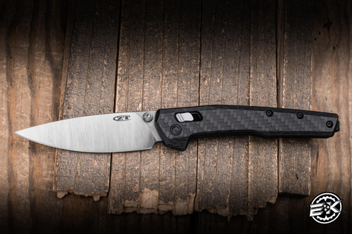 Zero Tolerance 0117 Folding Knife Black Carbon Fiber 3.3" MagnaCut Drop Point