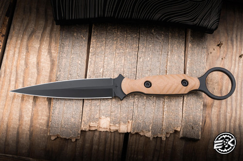 Toor Knives Specter R Fixed Blade Knife FDE G10 4.25" M4 Dagger Black