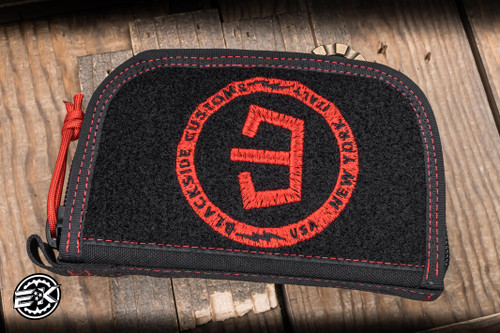 Blackside Customs EDC Organizer 7" x 4.5" x 1" Black/Red