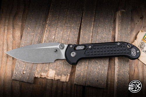 Microtech LUDT Ram-LOK Manual Black Frag Aluminum 3.4" M390 Apocalyptic 1135RL-10APFR