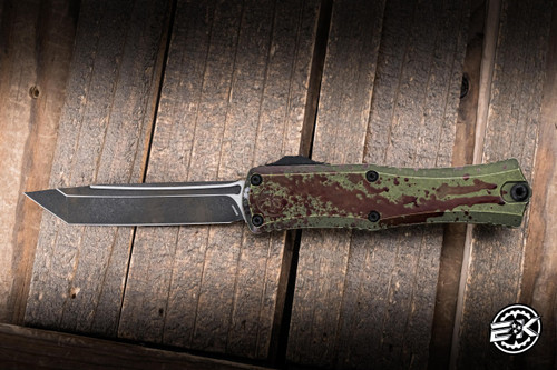 Microtech Hera II Mini OTF Automatic Knife Outbreak Aluminum 3" M390 Tanto 1704M-1OBDS