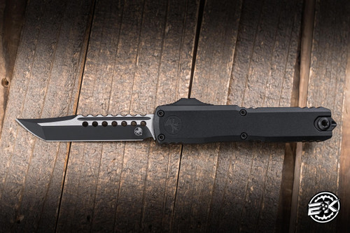Microtech UTX-70 Gen IV OTF Automatic Knife Black Tactical Aluminum 2.5" M390 Hellhound 14194-1TS
